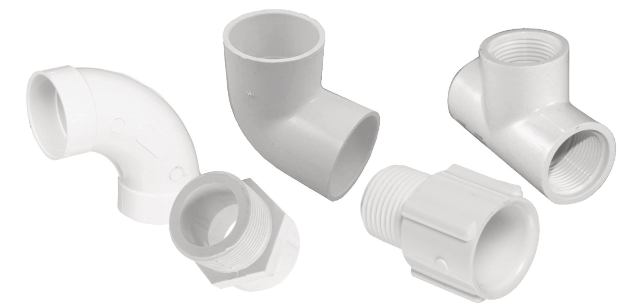 Natural Polypropylene Schedule 80 Fittings