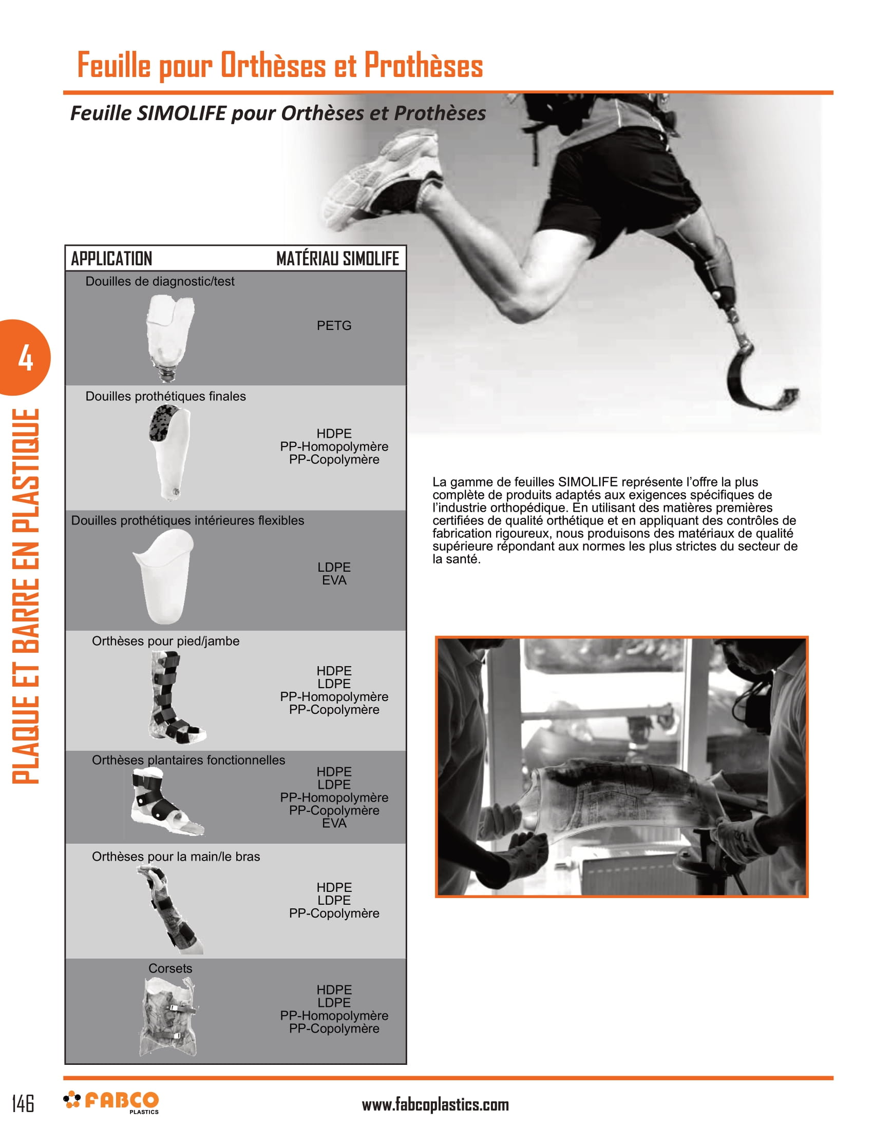 Orthotics and Prosthetics Sheet